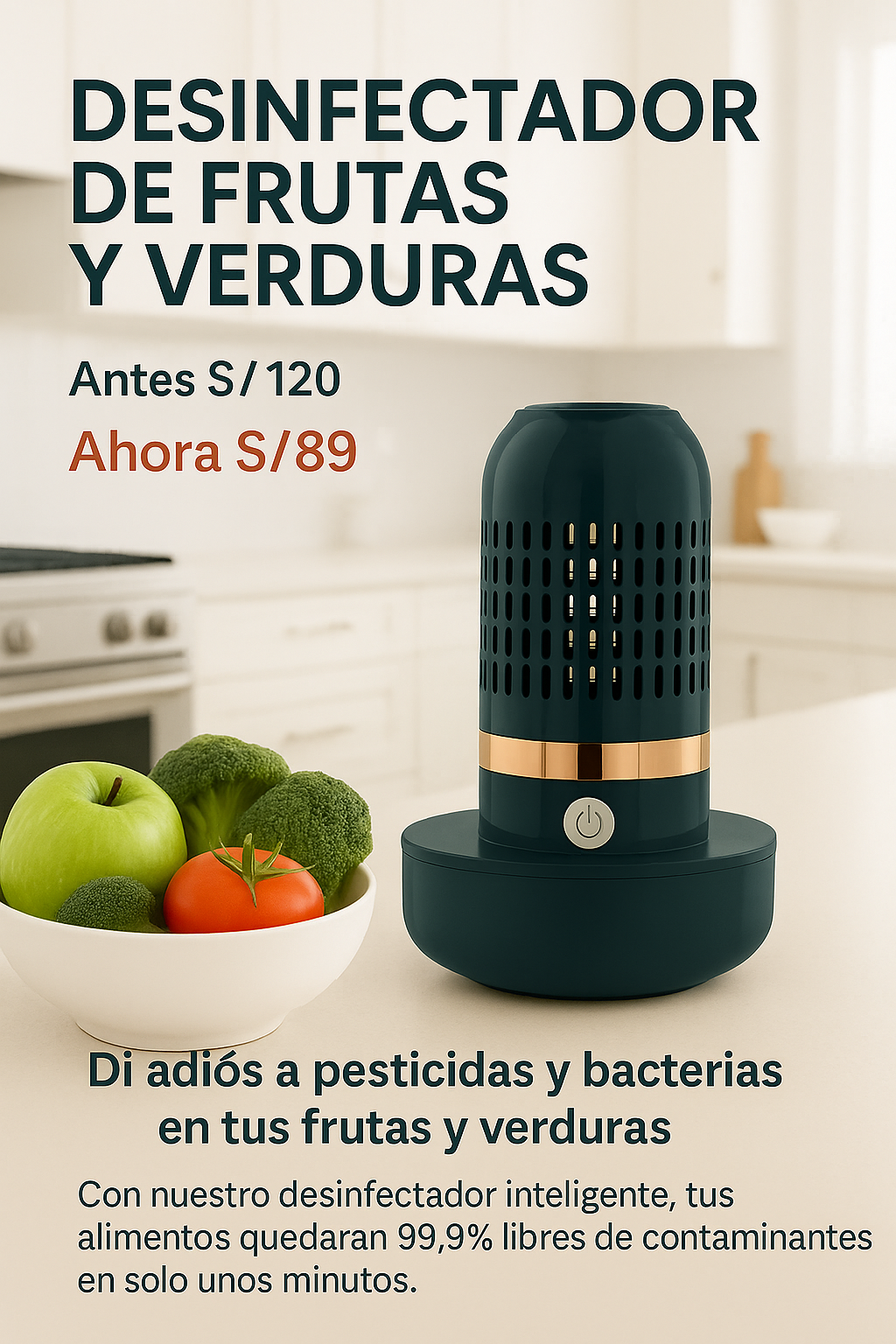 DESINFECTADOR DE FRUTAS Y VERDURAS